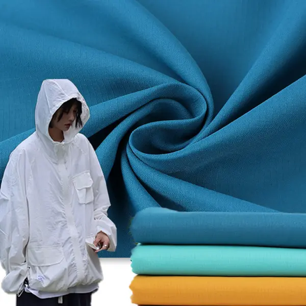 Polyester pongee overhemdstof