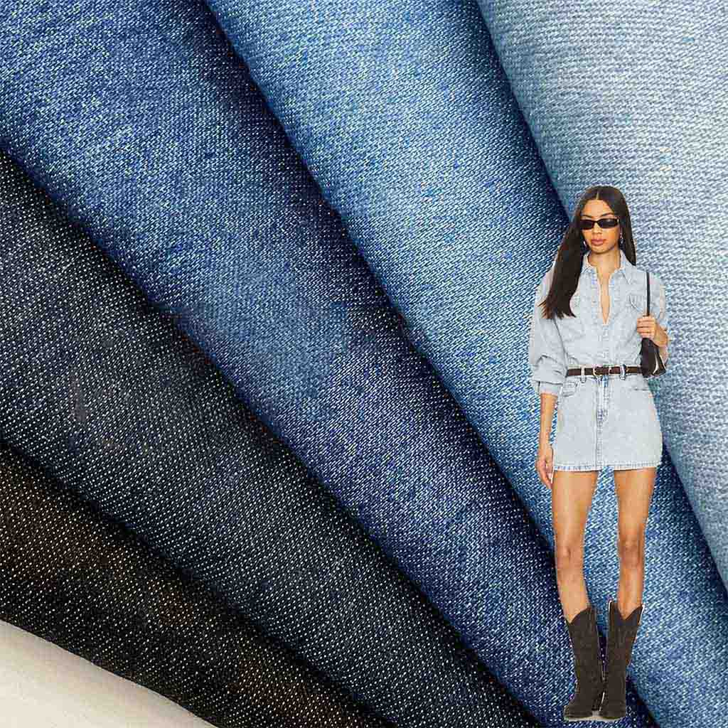 Rekbare denimstof